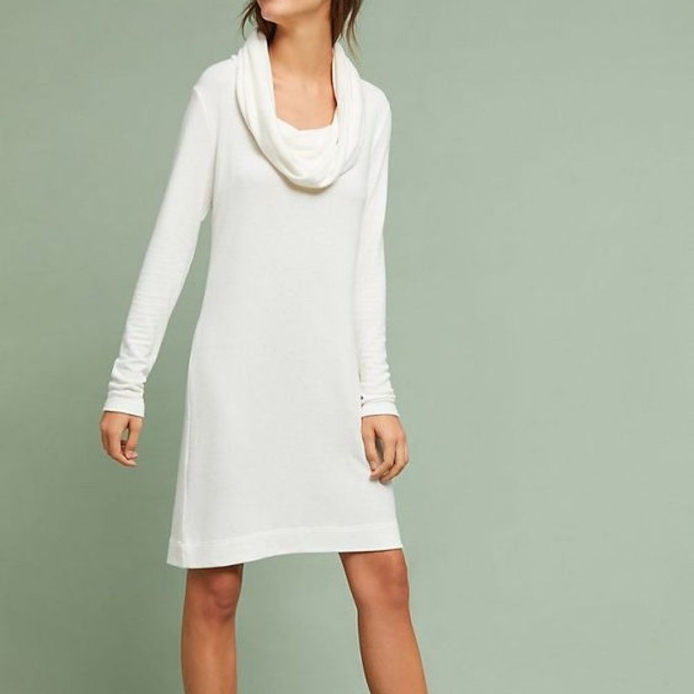 Michael Stars Off-The-Shoulder Tunic Dress Off-White Sz S